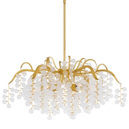 Quoizel Maple 6 Light 29" Wide Abstract Chandelier Gold Leaf