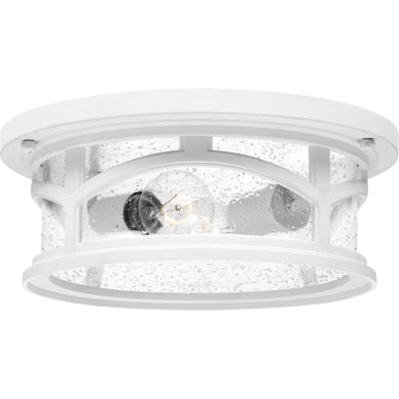 Quoizel Marblehead 2 Light 13" Wide Outdoor Flush Mount Ceiling Fixture with a Glass Shade Fresco