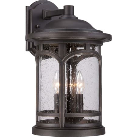 Quoizel Marblehead 3 Light 17-3/4" Tall Outdoor Wall Sconce with a Glass Shade Palladian Bronze