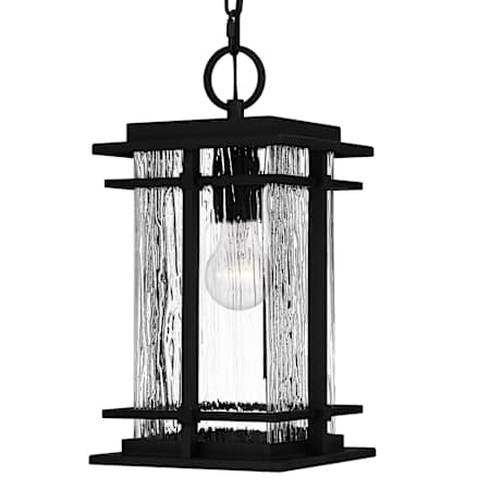 Quoizel McAlister 8" Wide Mini Pendant Earth Black
