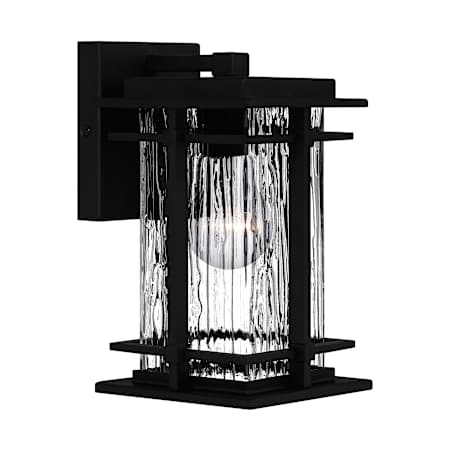 Quoizel McAlister 10" Tall Outdoor Wall Sconce Earth Black