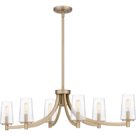 Quoizel Miccio 6 Light 38" Wide Chandelier Bronze Gold
