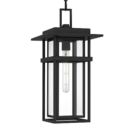 Quoizel Morgan 10" Wide Outdoor Mini Pendant Earth Black