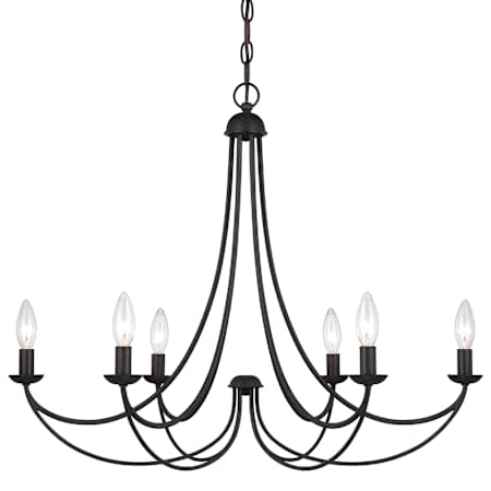 Quoizel Mirren 6 Light 28" Wide Taper Candle Chandelier Imperial Bronze