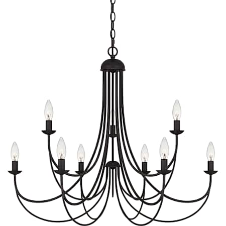 Quoizel Mirren 9 Light 30" Wide Taper Candle Style Chandelier Imperial Bronze