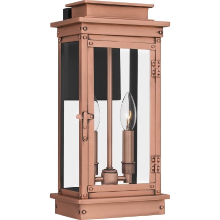 Quoizel Noelle 2 Light 16" Tall Outdoor Wall Sconce Aged Copper