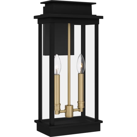 Quoizel Noelle 2 Light 19" Tall Outdoor Wall Sconce Matte Black