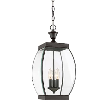 Quoizel Oasis 3 Light 9" Wide Mini Pendant Medici Bronze