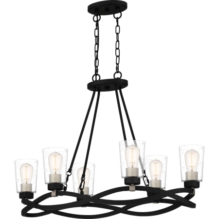 Quoizel 6 Light 33" Wide Ring Chandelier Earth Black
