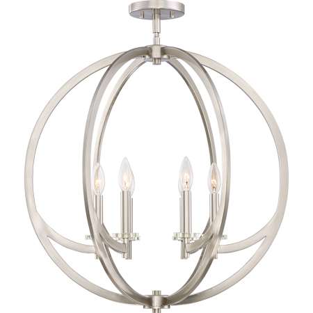 Quoizel Orion 6 Light 24" Wide Semi-Flush Ceiling Fixture Brushed Nickel