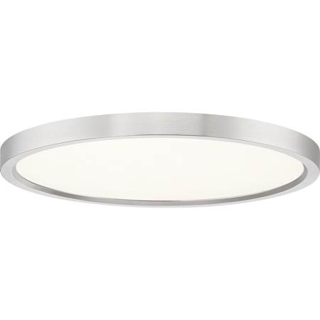 Quoizel Outskirts 15" Wide LED Flush Mount Ceiling Fixture Brushed Nickel