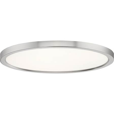 Quoizel Outskirts 20" Wide LED Flush Mount Ceiling Fixture Brushed Nickel