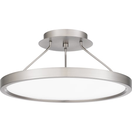 Quoizel 15" Wide LED Semi-Flush Ceiling Fixture Brushed Nickel