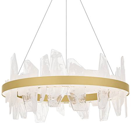 Quoizel Aurelia 30" Wide LED Abstract Ring Chandelier Soft Gold