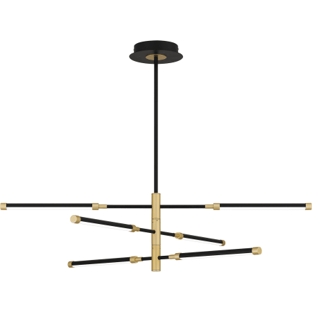 Quoizel Platinum 40" Wide LED Chandelier Matte Black