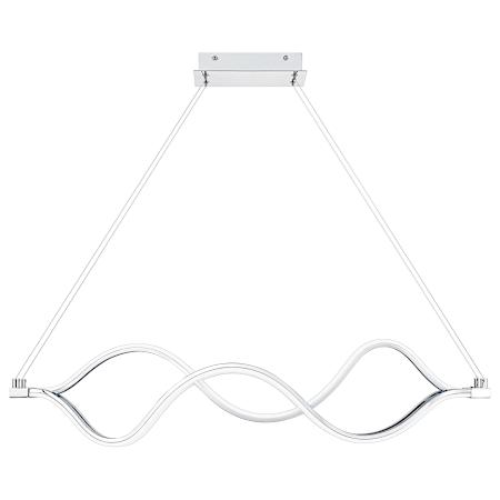 Quoizel Bleecker 39" Wide LED Abstract Chandelier Polished Chrome