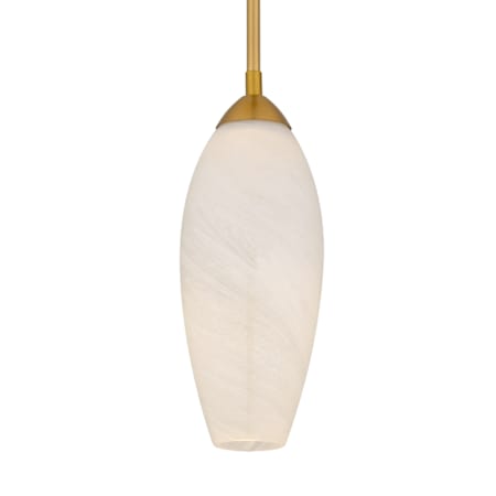 Quoizel Burnett 5" Wide LED Mini Pendant Brushed Gold