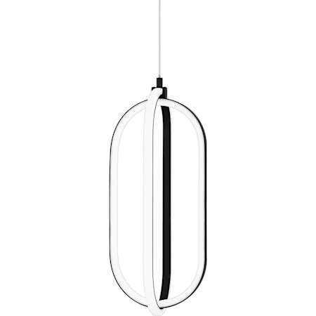 Quoizel Platinum 8" Wide LED Multi Light Pendant Matte Black