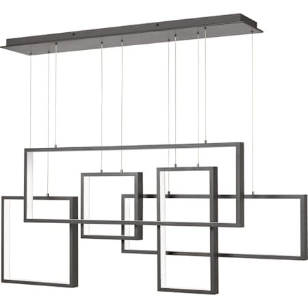 Quoizel Platinum 57" Wide LED Abstract Chandelier Western Bronze