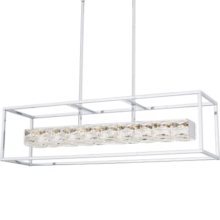 Quoizel Dazzle 36" Wide Crystal Linear Chandelier Polished Chrome