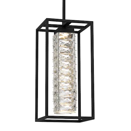 Quoizel Dazzle 8" Wide LED Mini Pendant Matte Black