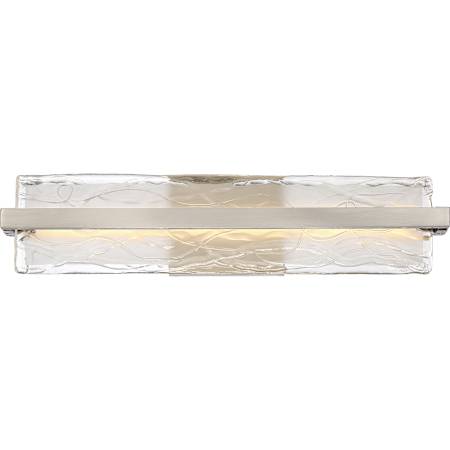 Quoizel Glacial 1 Light 22" Bathroom Vanity Light Brushed Nickel