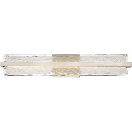 Quoizel Glacial 1 Light 30" Bathroom Vanity Light Brushed Nickel