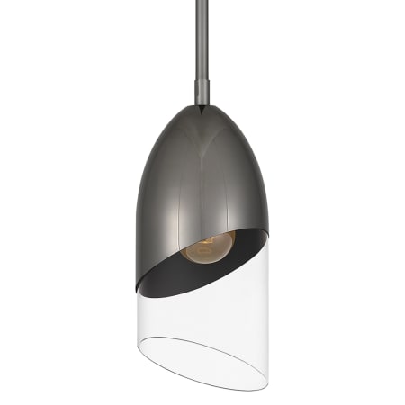 Quoizel Haynes 5" Wide Mini Pendant Black Chrome