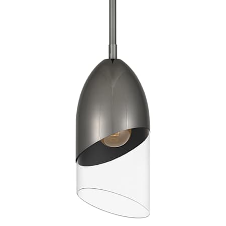 Quoizel Haynes 5" Wide Mini Pendant Black Chrome