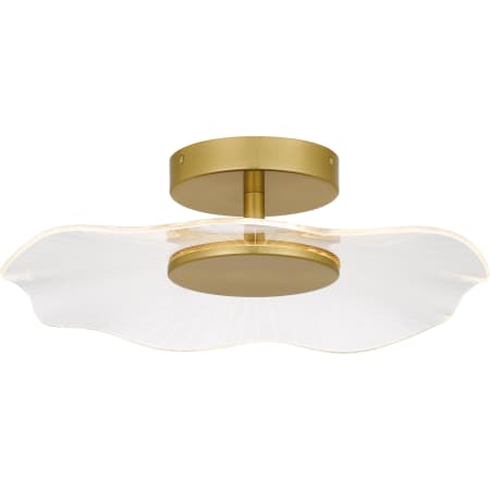 Quoizel Ibis 18" Wide Semi-Flush Ceiling Fixture Brushed Gold