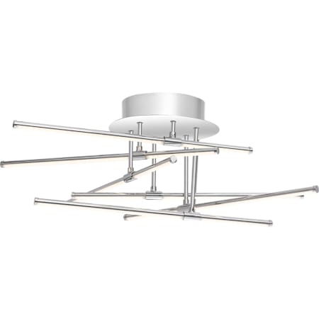 Quoizel Lightshow 22-1/4" Wide Integrated LED Semi-Flush Ceiling Fixture with Acrylic Shades Polished Chrome