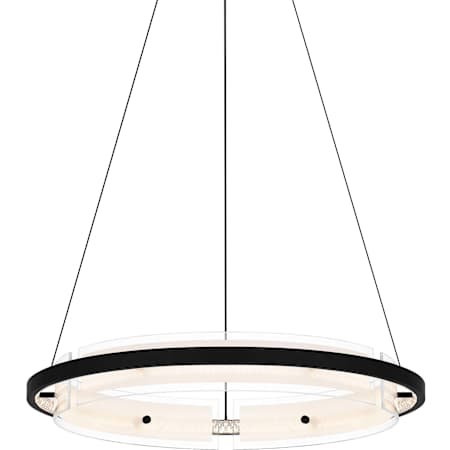 Quoizel Malik 20" Wide LED Pendant Matte Black