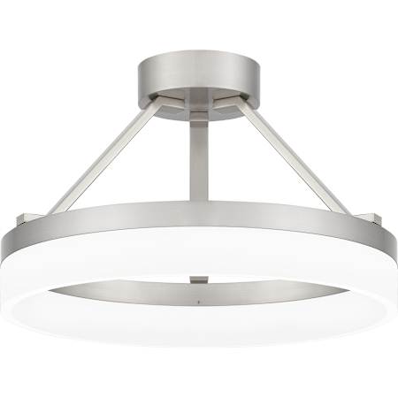 Quoizel Cohen 16" Wide LED Semi-flush Ceiling Fixture Brushed Nickel