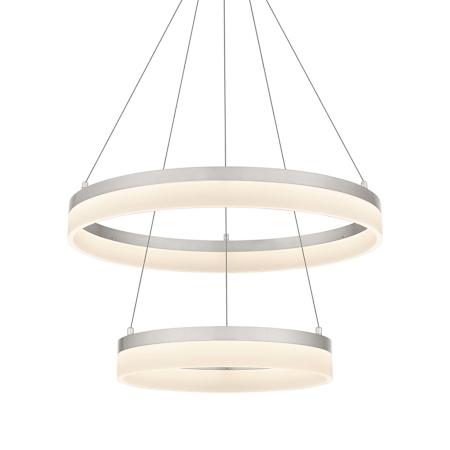Quoizel Cohen 24" Wide Suspension Multi Light Pendant Brushed Nickel