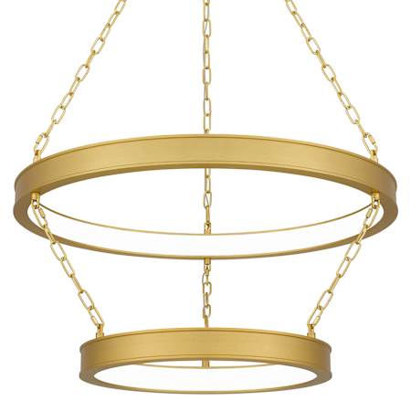 Quoizel Ozara 28" Wide LED Ring Chandelier Antique Brass