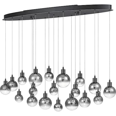 Quoizel Shadow 19 Light 43" Wide LED Linear Pendant Black Chrome