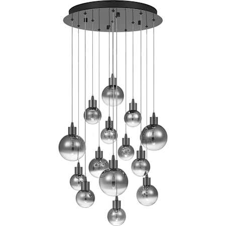 Quoizel Shadow 14 Light 19" Wide LED Multi Light Pendant Black Chrome