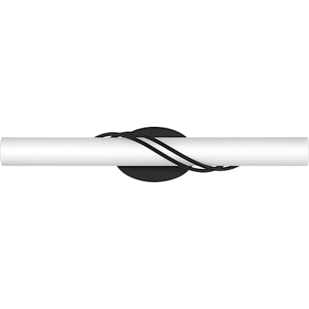 Quoizel Serenade 25" Wide ADA LED Bath Bar Matte Black