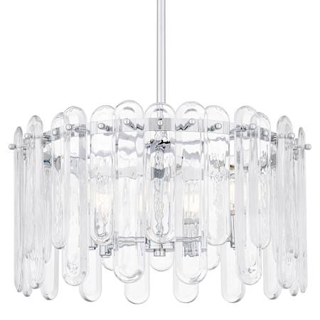 Quoizel Stiles 5 Light 21" Wide Pendant Polished Chrome