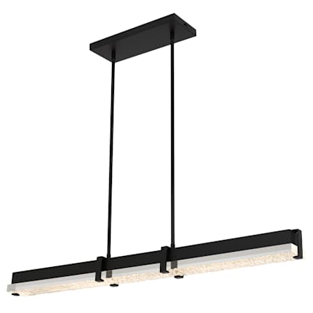 Quoizel Theodore 48" Wide LED Linear Chandelier with Selectable CCT Matte Black
