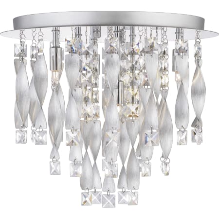Quoizel Twinkle 6 Light 16" Wide Flush Mount Waterfall Ceiling Fixture Polished Chrome