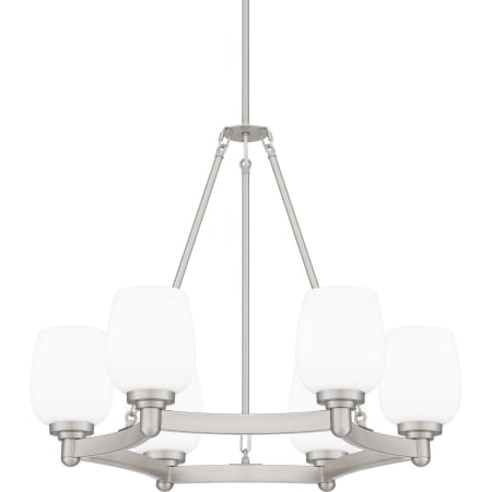 Quoizel Penning 6 Light 28" Wide Chandelier Brushed Nickel