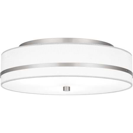 Quoizel Belotte 3 Light 15" Wide Semi-Flush Drum Ceiling Fixture Brushed Nickel