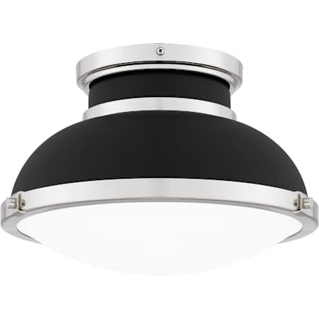 Quoizel Tobias 2 Light 14" Wide Semi-Flush Ceiling Fixture Matte Black