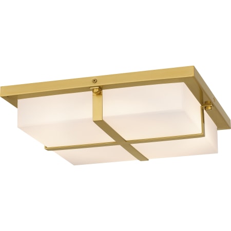 Quoizel Armstrong 14" Wide Flush Mount Square Ceiling Fixture Brushed Gold