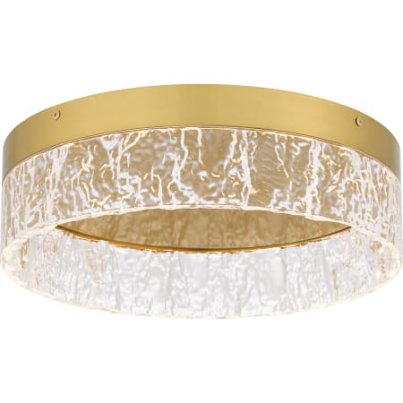 Quoizel Vistaria 14" Wide Flush Mount Drum Ceiling Fixture Brushed Gold