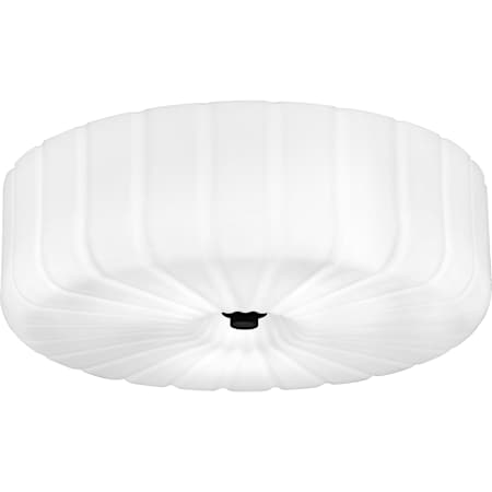 Quoizel Oberman 3 Light 15" Wide Flush Mount Drum Ceiling Fixture Matte Black
