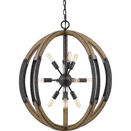 Quoizel Babaton 10 Light 26" Wide Pendant Old Black Finish