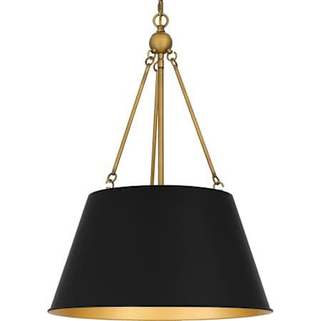 Quoizel 4 Light 19" Wide Suspension Multi Light Pendant Matte Black
