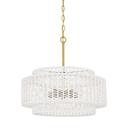 Quoizel Teton 5 Light 20" Wide Pendant Brushed Gold